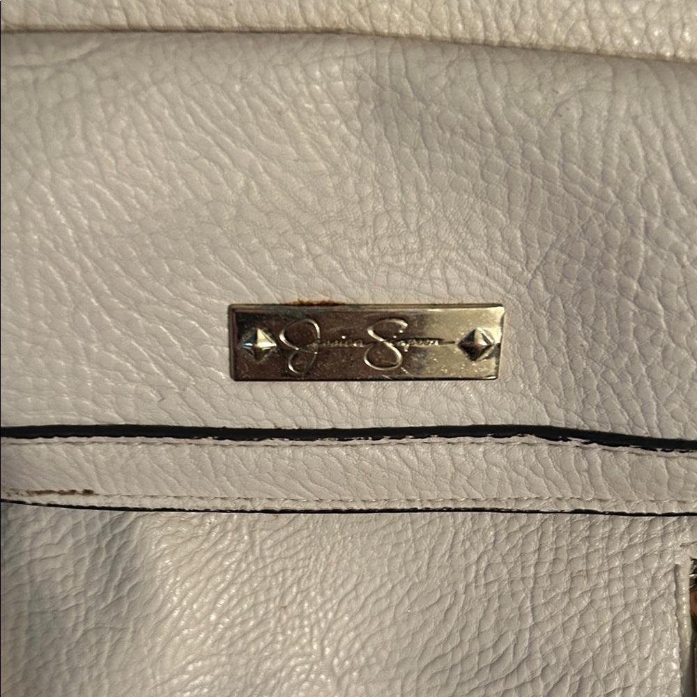 Jessica Simpson Off-White Textured Bag